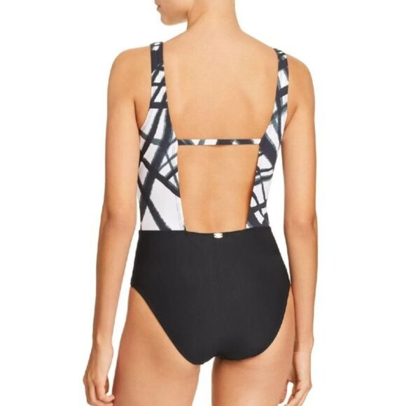 Amoressa Comet Ursa V-Neck One Piece Swimsuit - Picture 2 of 7